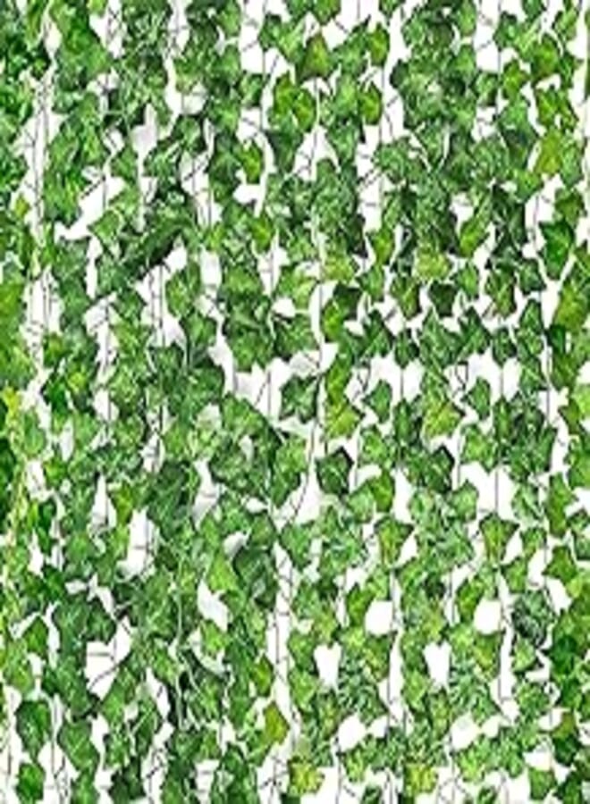 CEWOR Fake Ivy Garland 36 Strands 236 Feet Artificial Silk Ivy Leaf Jungle Vines Faux Greenery Hanging Plants for Home Garden Wall Wedding Decoration