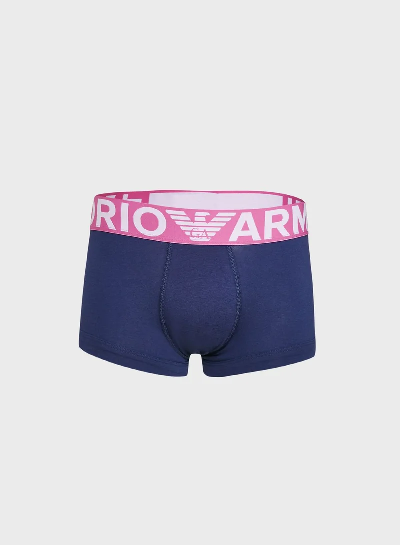 EMPORIO ARMANI Wide Logo Band Trunks