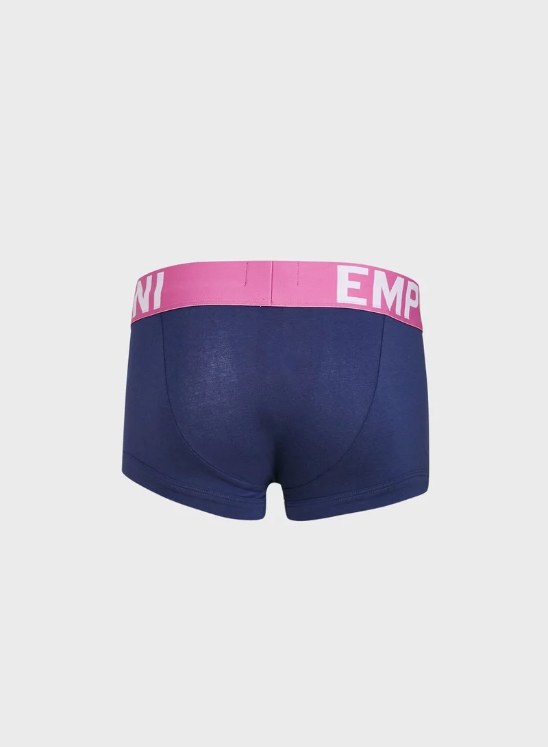 EMPORIO ARMANI Wide Logo Band Trunks