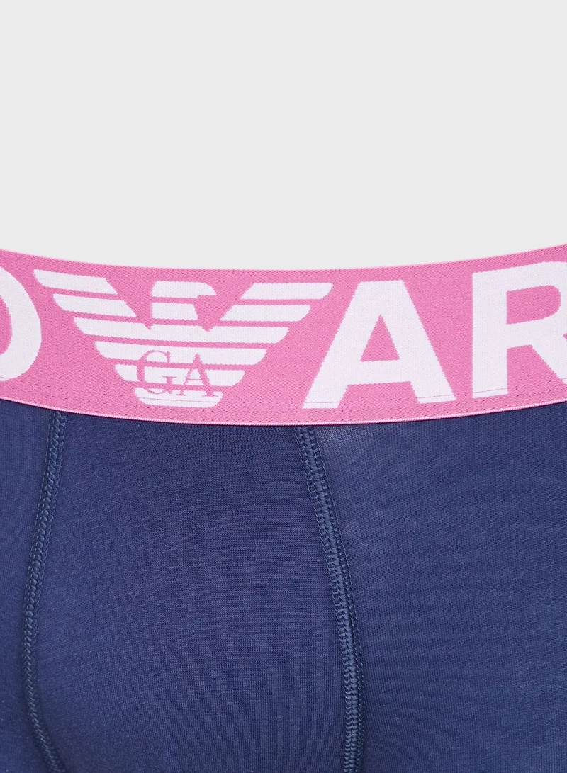 EMPORIO ARMANI Wide Logo Band Trunks