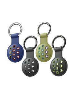 Y&D 4 Pack for Airtags Case, Soft Silicone Holder Set Keychain,Multicolor Anti-Lost Item Accessories Luggage, Backpack, Walle, Key, Cat, Dog  - Image 1
