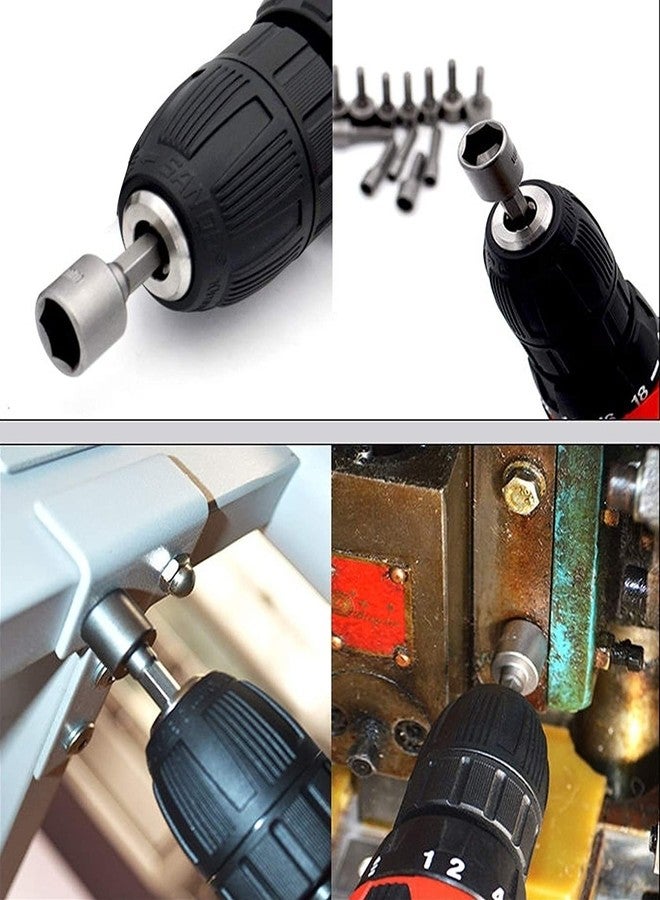 اتول مارت مثقاب تثبيت الصواميل من يوتول مارت، قطعتان، مقاس 1/4 بوصة، ساق سداسية سريعة التغيير، 8 مم، نظام متري، بدون مغناطيسي، الطول: 80 مم - Image 5