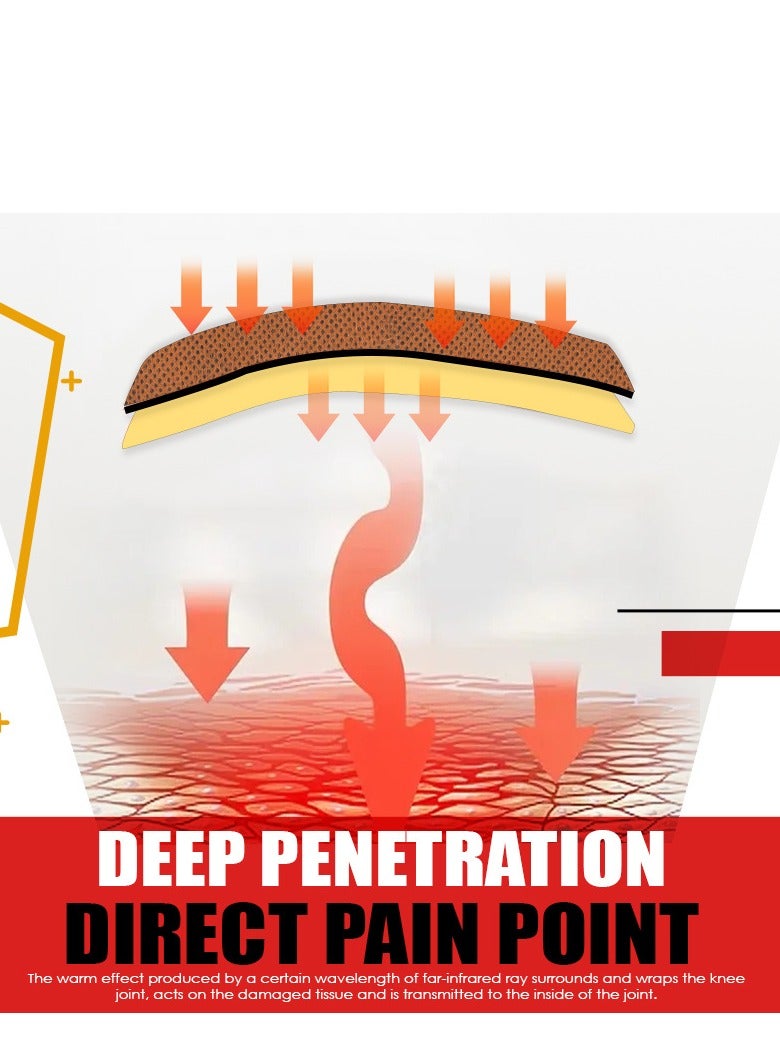 هيبستي 8 قطع بقع النمر لتخفيف الآلام ، بقع الفليفلة الساخنة الصينية Red Tiger Chip Ultra Strength ، بقع عشبية لتخفيف الآلام لالتهاب المفاصل وعظام الركبة والظهر والمفاصل وآلام الرقبة العضلية (1 عبوة) - Image 2