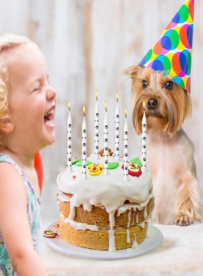 ليدمادا 12 شمعة عيد ميلاد بتصميم مخالب، لتزيين الكيك والكب كيك، شموع زينة لحفلات الكلاب والقطط، مستلزمات حفلات استقبال المولود الجديد. - Image 4