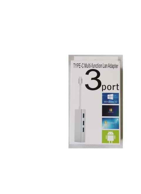 محول من النوع C إلى RJ45 3 USB 3.0 من النوع C إلى 3 USB3.0 Hub