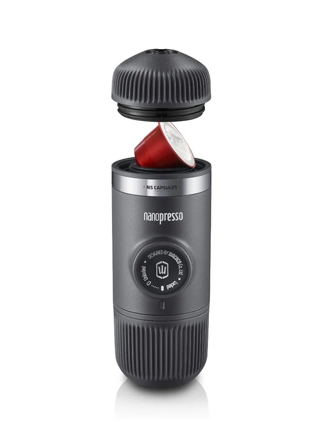WACACO Nanopresso Portable Espresso Machine + Nespresso NS Adapter | 18 Bar Pressure (260 PSI), Compact Travel Coffee Maker, Manually Operated Black - Image 2