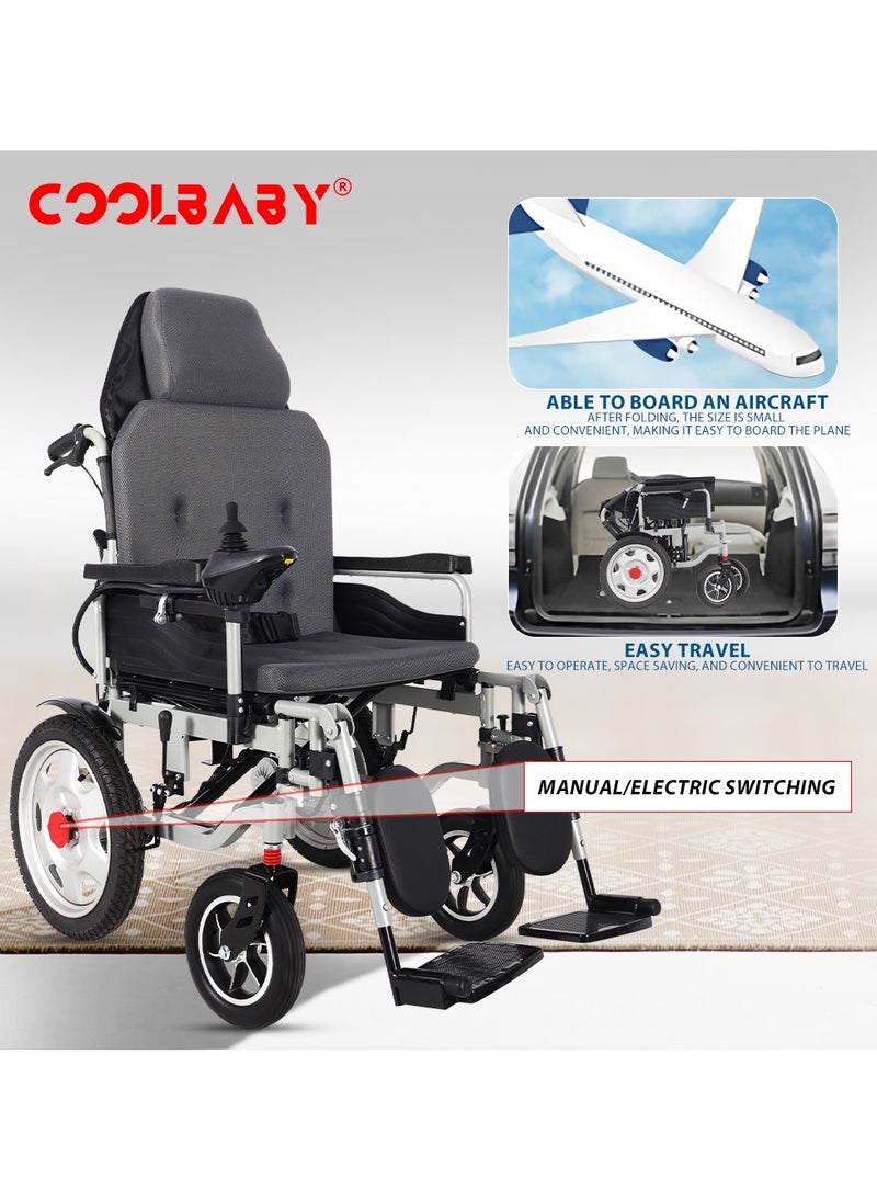 300lbs Electric Wheelchair for Adults, Motorized Full-lying Wheelchair with 20.47" Wide Cushion, 15 Miles Long Travel Range, All Terrain Motorized Wheelchair for Seniors Portable - pzsku/ZA7D0B18411B6879E5F60Z/45/_/1736929914/79da1688-1c6f-4240-92e1-c7c82d9463b1