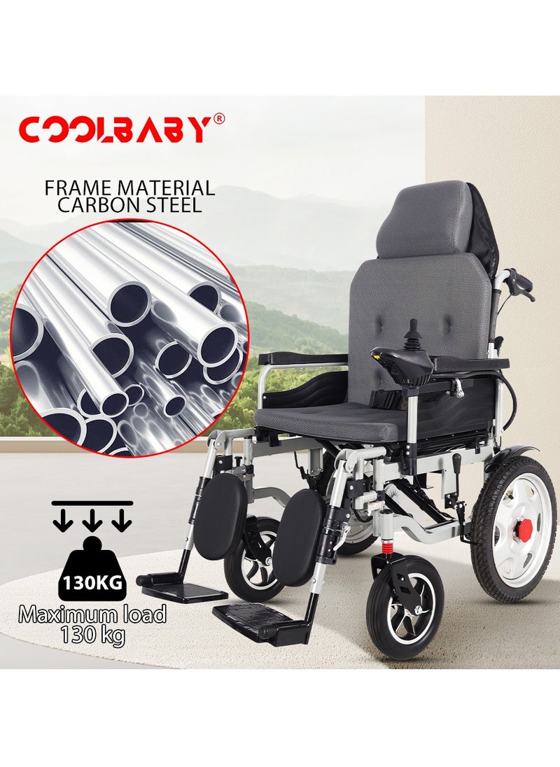 300lbs Electric Wheelchair for Adults, Motorized Full-lying Wheelchair with 20.47" Wide Cushion, 15 Miles Long Travel Range, All Terrain Motorized Wheelchair for Seniors Portable - pzsku/ZA7D0B18411B6879E5F60Z/45/_/1736929947/56561a5b-bf11-4e8a-b314-19c05b4d67ea