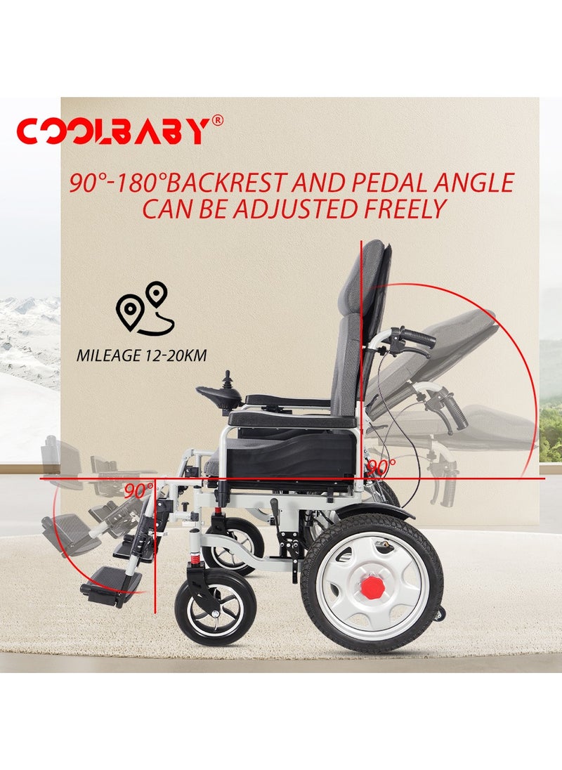 300lbs Electric Wheelchair for Adults, Motorized Full-lying Wheelchair with 20.47" Wide Cushion, 15 Miles Long Travel Range, All Terrain Motorized Wheelchair for Seniors Portable - pzsku/ZA7D0B18411B6879E5F60Z/45/_/1736929969/ffcd9edc-3437-4e90-a809-f2834c8c81d2