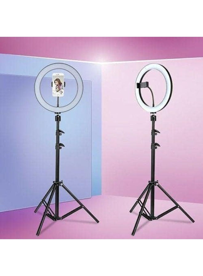Professional Ring Light with 2 Meter Tripod Stand - High-Quality Dimmable Selfie Light for Video & Live Streaming - Easy-to-Use - Image 2