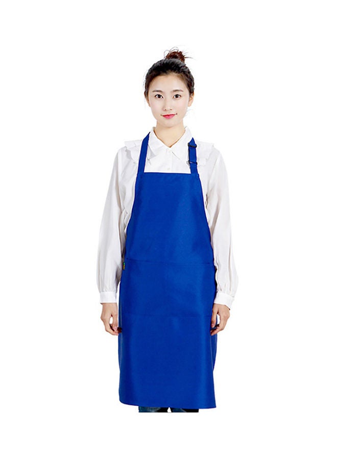NIBEMINENT Solid Plain Apron with Front Pocket Navy Blue 60g - Image 2