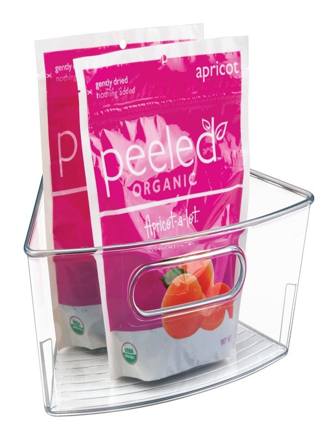 iDesign Plastic Lazy Susan Cabinet Storage Bin, 1/8 Wedge Container for Kitchen, Pantry, Counter, BPA-Free, 10.25" x 9.5" x 4", Clear - Image 2