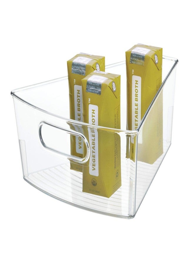 iDesign Plastic Lazy Susan Cabinet Storage Bin, 1/8 Wedge Container for Kitchen, Pantry, Counter, BPA-Free, 10.25" x 9.5" x 4", Clear - Image 1