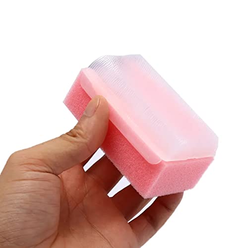 Safe-O-Kid® Sensory Scrubber and Brush for Kids – Soft, Gentle Bath Scrubber for Sensory Development, Skin Care, and Therapeutic Use, Pink - Pack of 2 - Image 5
