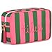 Sanwuta Mahjong Tile Bag with Zipper Striped Embroidered Mahjong Storage Pouch Mah Jong Bags for Tiles Board Game Pieces Game Party Travel Gatherings AccessoriesPink GreenClassic - Image 2