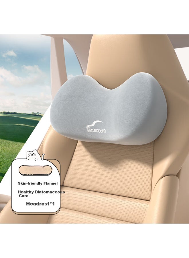 Icaroom Car Headrest Neck Pillow Memory Foam Car Seat Cervical Spine Cushion Lumbar Support Pad - Image 1