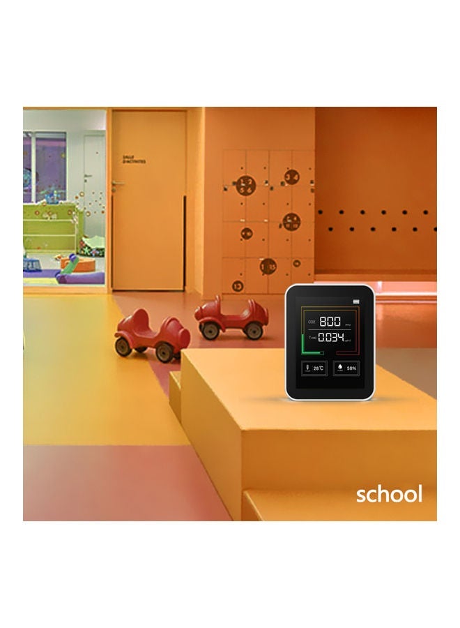 NIBEMINENT K03 Household Air Quality Detector White 14.50x4.50x13.00cm - Image 3