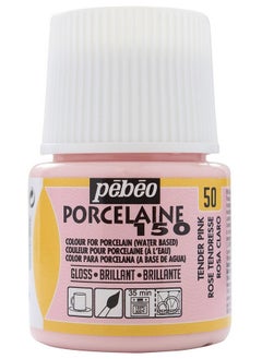 Pebeo Porcelaine 150 China Paint 45 Ml Bottle Tender Pink  - Image 1