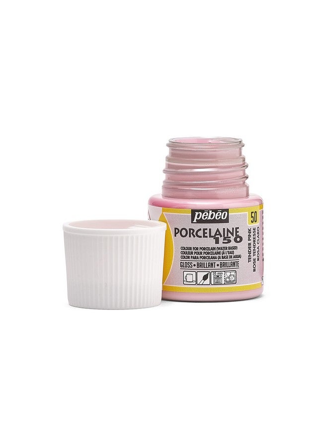 Pebeo Porcelaine 150 China Paint 45 Ml Bottle Tender Pink - Image 2