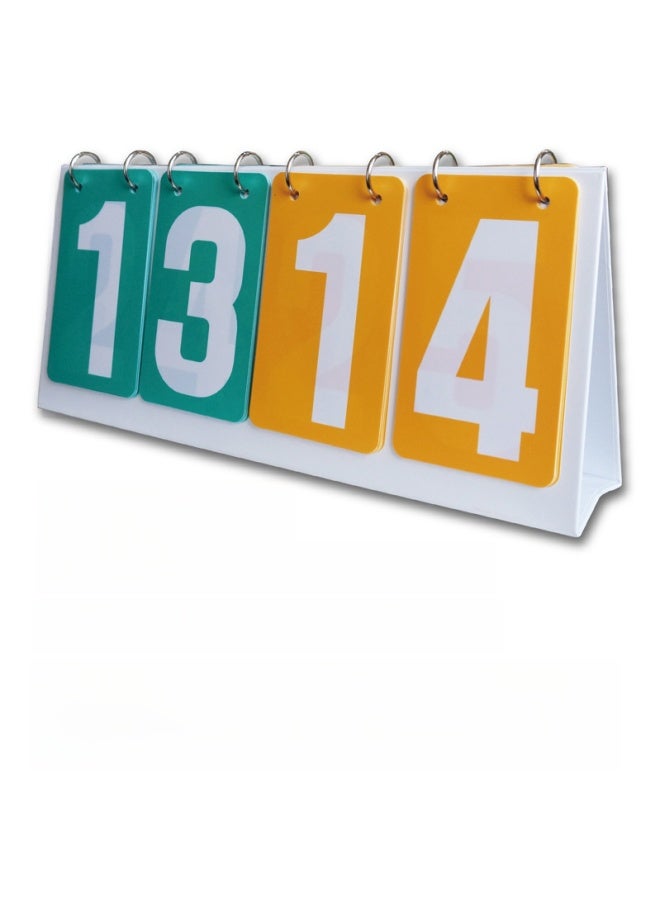 Generic Competition Scoreboard Double-color Scoring Board Two-color Basketball Football Volleyball Scoreboard Number Floor Sticker-Specifications:Waterproof Four-digit Blue-gray Two-color Scoreboard - Image 5