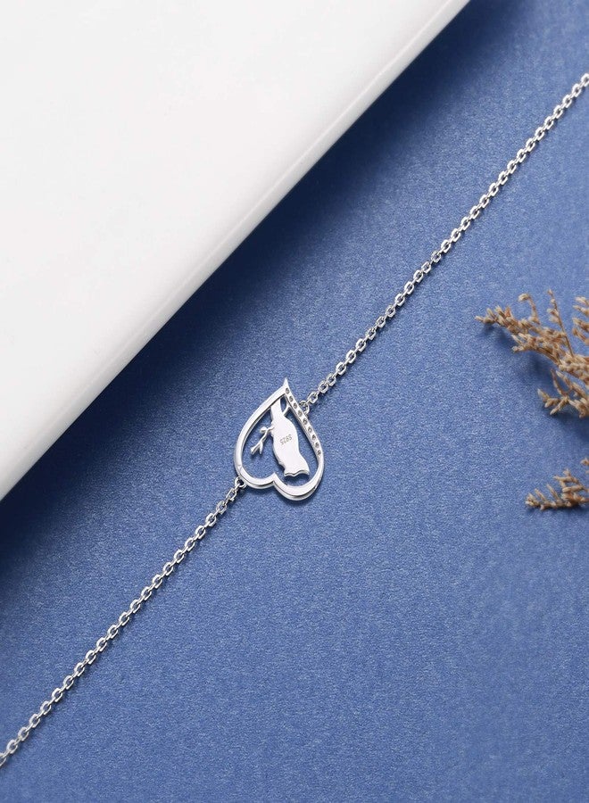MANBU Sterling Silver Cardinal Jewelry for Women - Red Bird Stud Earrings Pendant Locket Necklace Bracelet Always In My Heart Memorial Jewelry Gift (bracelet) - Image 5