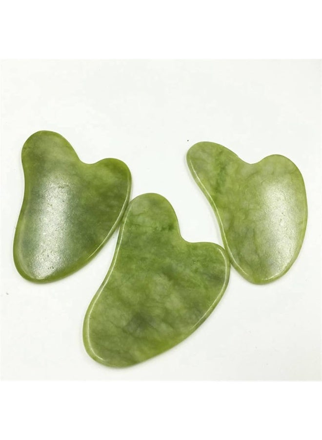 Gua Sha Stone, Natural Stone Guasha green – Scraping Massage  The Secret to Natural Beauty & Deep Skin Care wrinkle - anti aging - Image 1
