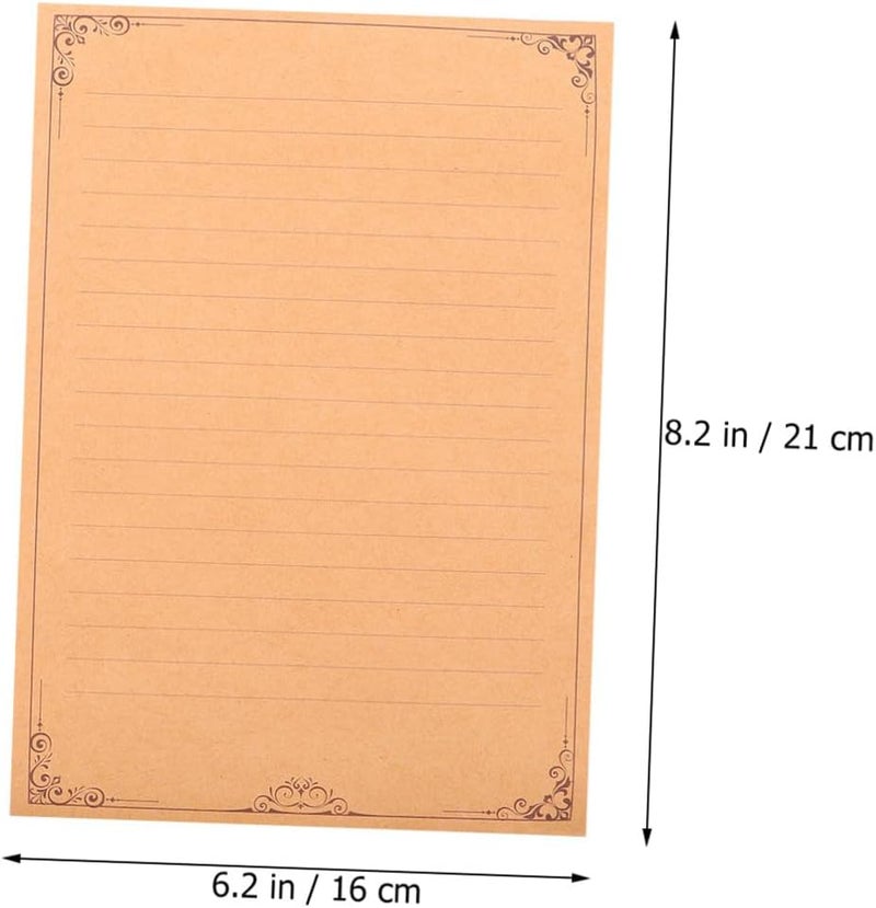 Vintage Writing Paper and Envelope Set A5 Antique Style Stationery Paper with Floral Design 2pcs for Letter Writing and Valentine’s Day Style - Image 2