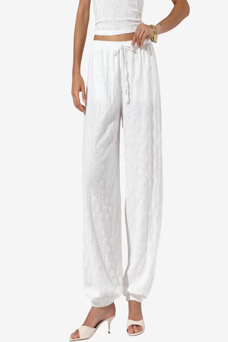 BUSEM Textured Woven Jogger Pants