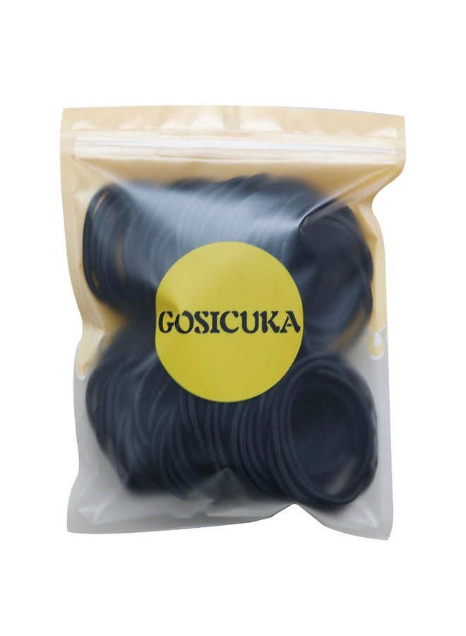 GOSICUKA 120 Pieces Black Hair Ties for Thick and Curly Hair Ponytail Holders Hair Elastic Band for Women or Men(4mm) - Image 4