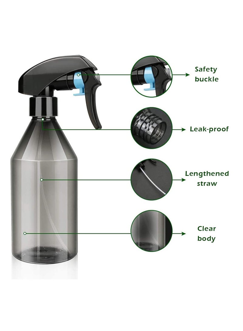 Luckam , 2 Pcs Spray Bottles, 300ml Empty Watering Spray Bottles, Adjustable Leak-proof Clear Squirt Containers for Cleaning, Gardening, Disinfect, Hair Cut - Image 3