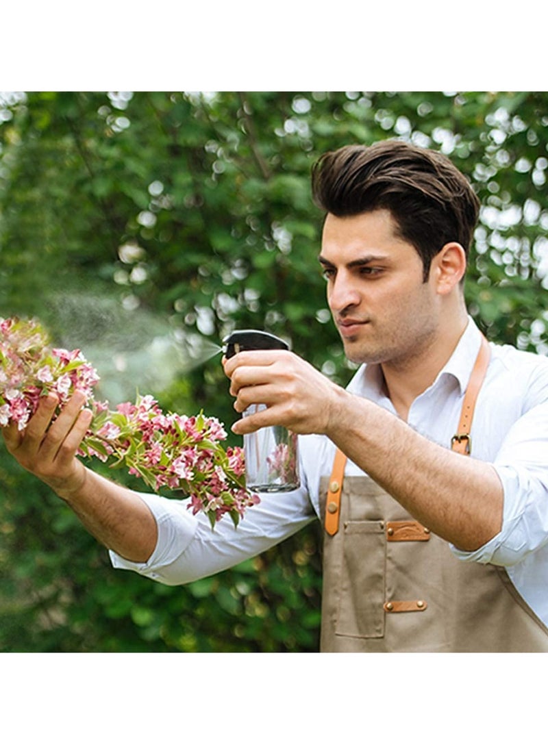 Luckam , 2 Pcs Spray Bottles, 300ml Empty Watering Spray Bottles, Adjustable Leak-proof Clear Squirt Containers for Cleaning, Gardening, Disinfect, Hair Cut - Image 5