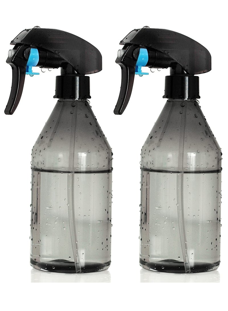 Luckam , 2 Pcs Spray Bottles, 300ml Empty Watering Spray Bottles, Adjustable Leak-proof Clear Squirt Containers for Cleaning, Gardening, Disinfect, Hair Cut - Image 1