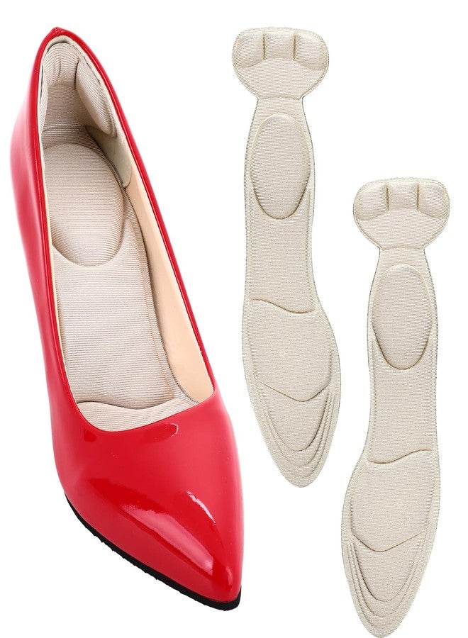 Wanmu High Heel Inserts for Women, Sponge Shoes Pads with High Heel Inserts, Cuttable Shoe Cushion Insert for Loose Shoes, Shock Absorption Relief Arch Pain, Foot Pain (Women 5-7) - Image 1