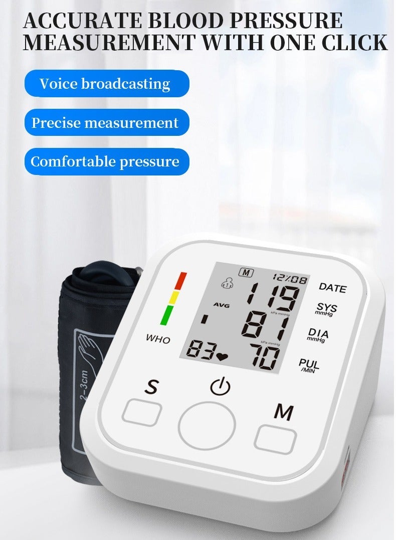 general Automatic Upper Arm Blood Pressure Monitor for Home Use with Irregular Heartbeat Detection Easy Measurements and Accurate Results - Image 2