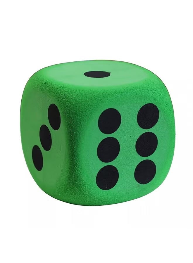 Foam Dice 8cm Fun Game Props PU Toy Elastic Decorative Cube Lightweight Dice Block Party Dice Math Educational Toy for Family Entertainment Outdoor Camping Picnic - Image 1