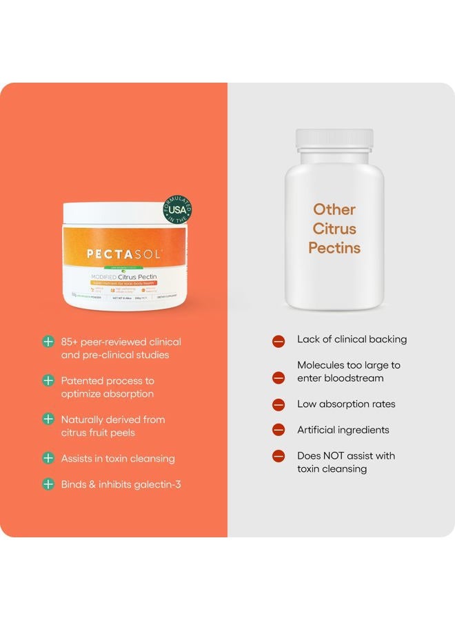 EcoNugenics PectaSol Modified Citrus Pectin – 184g Lime Powder – Total-Body Health Supplement to Support Heart, Immune System, Inflammation Response & Healthy Aging + Maintain Healthy Galectin-3 Levels  - Image 4