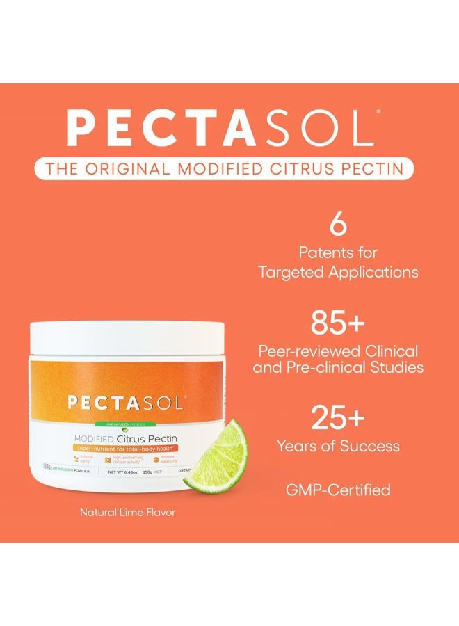 EcoNugenics PectaSol Modified Citrus Pectin – 184g Lime Powder – Total-Body Health Supplement to Support Heart, Immune System, Inflammation Response & Healthy Aging + Maintain Healthy Galectin-3 Levels  - Image 2