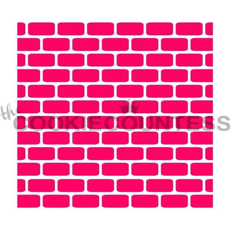 The Cookie Countess Inc The Cookie Countess Brick Wall Stencil - Image 3