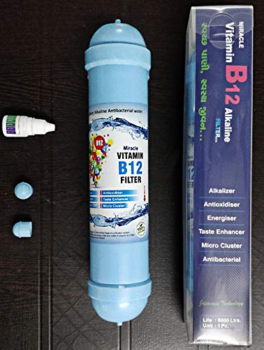 Shapure Vitamin B12 Alkaline Filter and Mineral Cartridge for RO Water Purifiers 100% Food graded ABS Plastic (B12 Filter) - Image 3