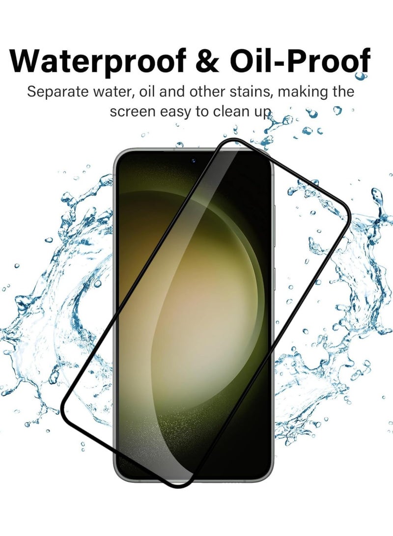 Screen Protector for Samsung Galaxy S25 Tempered Glass Screen Protector Full Glue Edge to Edge 9H Hardness Anti Fingerprint Scratch Resistance Glass for Samsung Galaxy S25 - Image 5