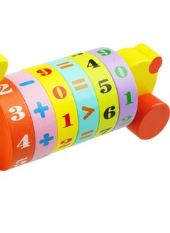 BAYBEE 2 In 1 Wooden Pull Along Toy For Toddlers With Arithmetic, Educational Pull/Push Arithmetic Toy With Numbers, Addition, Subtraction Learning Activity Montessori Push Toy For Boys, Girls 1+Years  - Image 5
