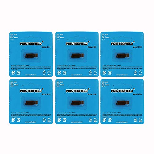 Printerfield IR-40 (6 Pack) Compatible Calculator Printer Ribbon Ink Roller - Black - Image 4