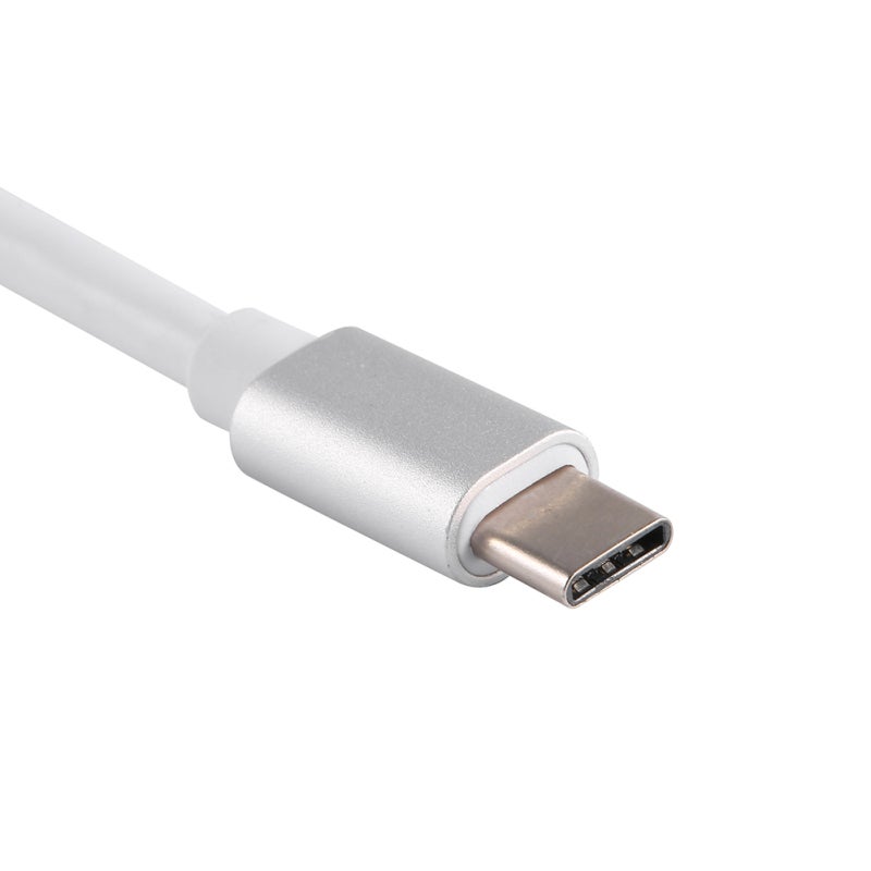 USB 3.1 Type C VGA Video Adapter: Silver Aluminum Case - Plug & Play Portable Converter Cable for Travel, Laptop, VGA Projector and Display Monitor - Image 1