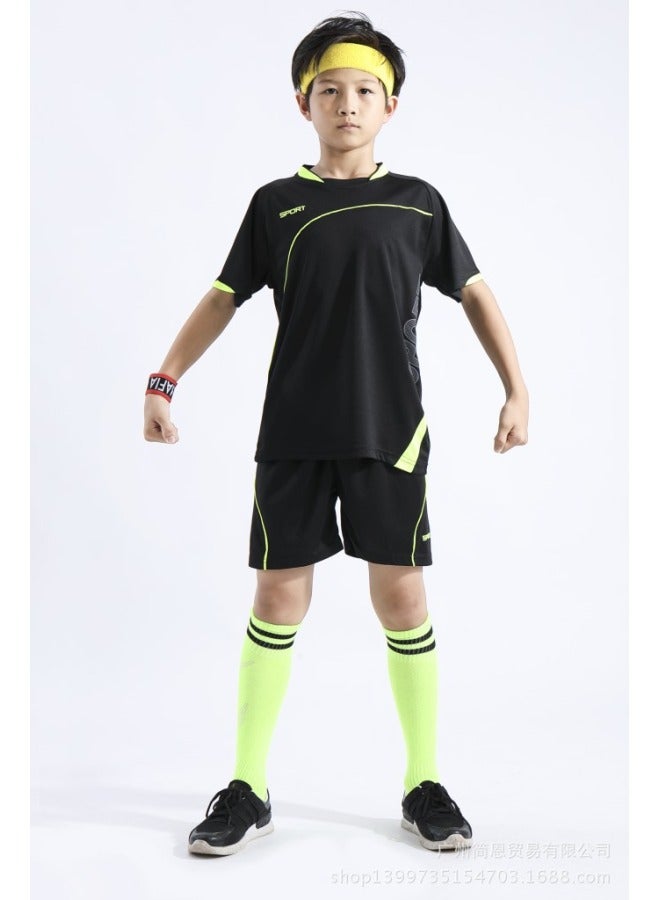 Black Short Sleeve Football Jersey - Image 1