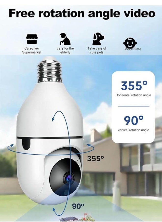 Generic - Spotlight Security Camera, Wireless Outdoor WiFi Security Cameras, Cameras for Home Security, Outdoor, Motion Detection and Alarm,Security Camera, Automatic Tracking, Two-Way Audio, Motion Detection Ball Camera - Image 1