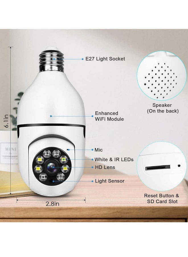Generic - Spotlight Security Camera, Wireless Outdoor WiFi Security Cameras, Cameras for Home Security, Outdoor, Motion Detection and Alarm,Security Camera, Automatic Tracking, Two-Way Audio, Motion Detection Ball Camera - Image 1