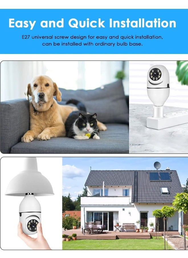Generic - Spotlight Security Camera, Wireless Outdoor WiFi Security Cameras, Cameras for Home Security, Outdoor, Motion Detection and Alarm,Security Camera, Automatic Tracking, Two-Way Audio, Motion Detection Ball Camera - Image 1