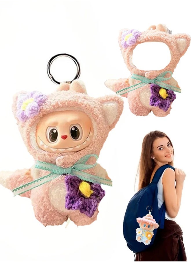 Paka Rabbit doll handmade crochet clothing set for labubu (without doll) (Applicable to 17 cm)    Compatible with Have a Seat/Macaron Series  - Image 1