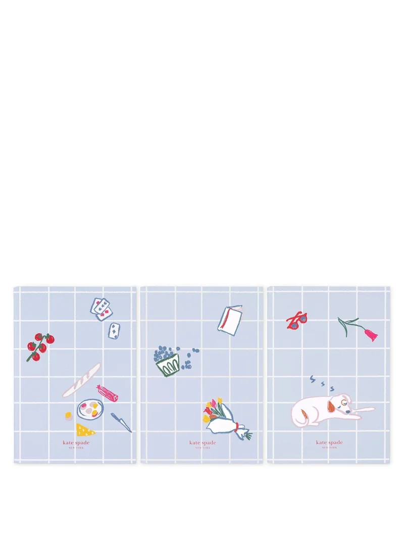 Kate Spade New York Park Picnic Triple Notebook Set