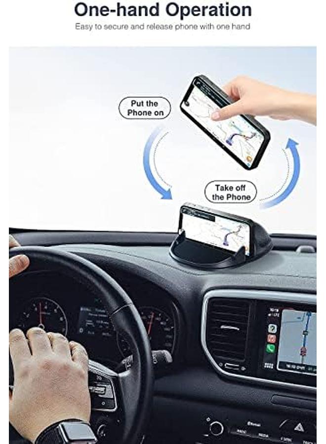 erorex Car Phone Holder Dashboard Car Phone Holder Mount Slip Free Desk Phone Stand Compatible For Iphone For Samsung Android Smartphones Gps Devices Universal Cell Phone Automobile Cradles Black  - Image 2